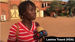 Céline Oubda, une étudiante, Ouagadougou, le 7 novembre 2019. (VOA/Lamine Traoré)