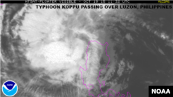 NOAA image of Typhoon Koppu, Oct. 19, 2015
