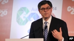 Menkeu AS Jack Lew mendesak China menerapkan kebijakan yang transparan soal nilai tukar mata uangnya (foto: dok).