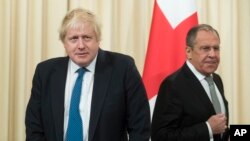 Борис Джонсон у грудні 2017 став першим британським міністром закордонних справ за понад 5 років, який відвідав Москву