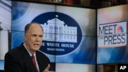 In this May 7, 2011 photo provided by NBC News, White House National Security Adviser Tom Donilon appears on NBC's 'Meet the Press' in Washington.