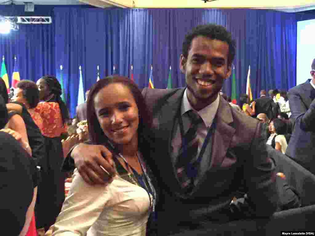 Graça Sanches e Joel Almeida, participantes de Cabo Verde no Yali 2015