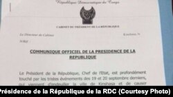 Déclaration du président Joseph Kabila