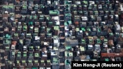 Pemandangan udara menunjukkan daerah pemukiman di Seoul, Korea Selatan, 5 Oktober 2020. (Foto: REUTERS/Kim Hong-Ji)