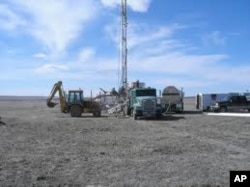 Uranium exploration drilling. (file)