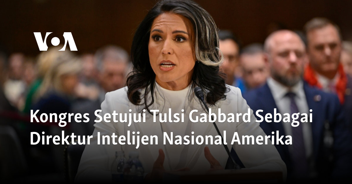 Kongres Setujui Tulsi Gabbard Sebagai Direktur Intelijen Nasional Amerika