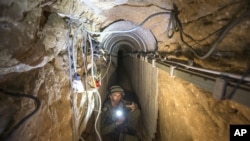 نمونه‌ای از تونل‌هایی که از سوی حماس و حزب‌الله حفر می‌شود