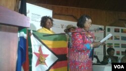 Zimbawean women at the Zimbabwe-South Africa Trade Fair in South Africa. (Photo: Benedict Nhlapho)