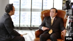 VOA Thai Interviews Thai Prime Minister