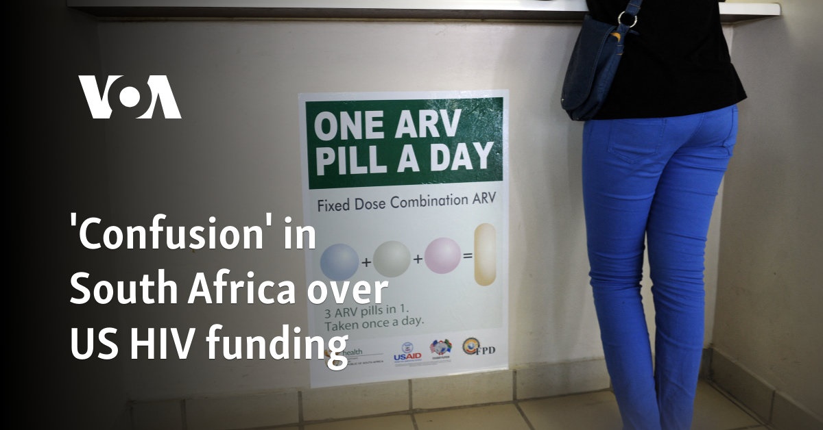 'Confusion' in South Africa over US HIV funding