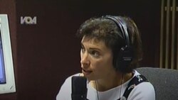 Barbara Klein anchors live coverage of the Sept. 11, 2001, terrorist attacks on a radio/TV/internet simulcast of VOA News Now.