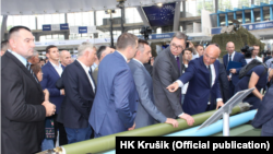 Sa jednog od sajmova naoružanja na kojem je prisustvovao predsednik Aleksandar Vučić, Foto: HK Krušik