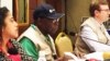 FILE - Former Nigerian President Olusegun Obasanjo in Kampala, Feb. 20, 2016