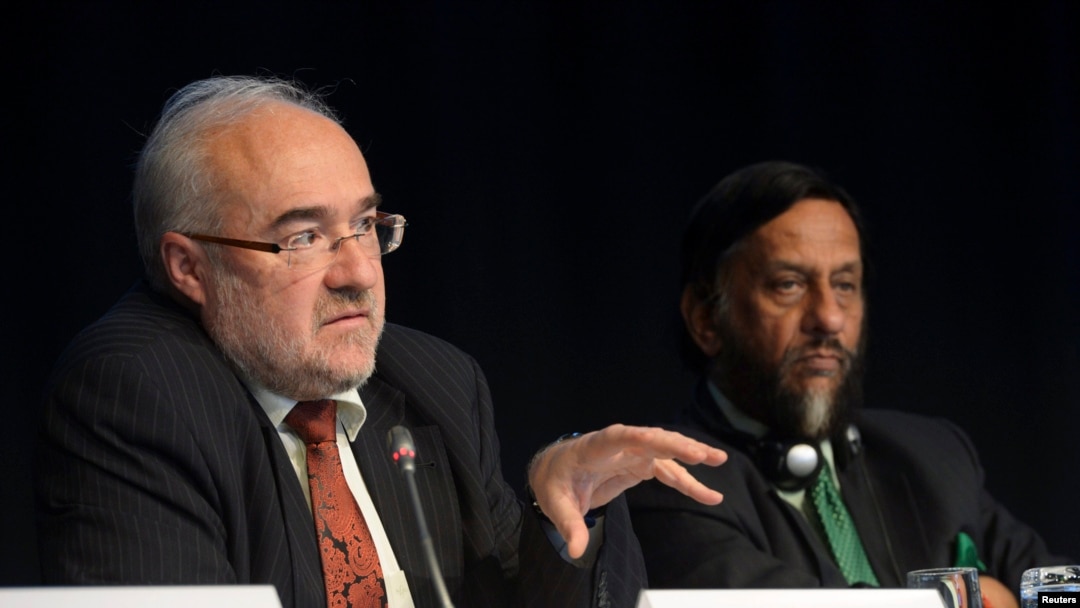 El secretario general de la Organización Meteorológica Mundial, Michel Jarraud durante una conferencia en Estocolmo.