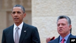 Barack Obama et le roi Abdallah II de Jordanie