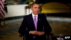 Tổng thống Hoa Kỳ Barack Obama thu âm bài diễn văn hàng tuần, ngày 1 tháng 10, 2010