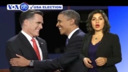 VOA60 Elections- Mitt Romney emerged winner at the first Presidential debate.
