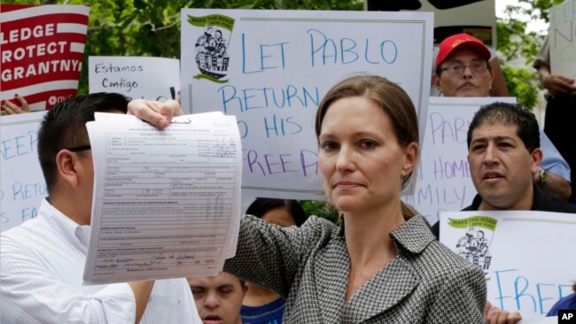 Une manifestation pour soutenir Pablo Villavicencio, le 8 juin 2016.