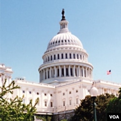 Gedung tempat bersidang Kongres dan Senat Amerika, Capitol Hill.