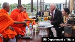 Ceremonies during the opening of new U.S. Embassy in Vientiane