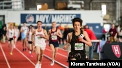 Atlet Thailand keturunan Amerika Kieran Tuntivate, seorang mahasiswa di Universitas Harvard. (Foto: VOA)