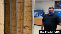 Joseph Wolfe teaches electrical work, construction and engineering at Edison Academy, a career training high school in Fairfax County, Virginia.