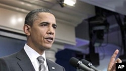 奥巴马总统周二在白宫的记者会上