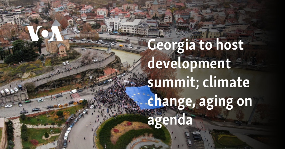 Georgia to host development summit; climate change, aging on agenda