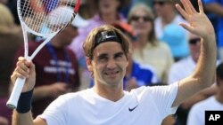 Petenis Swis Roger Federer akan menghadapi Florian Mayer dari Jerman dalam perempat final turnamen Hamburg (foto: dok). 