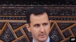 Syrian President Bashar al-Assad, addresses the Parliament, in Damascus, Syria, (file photo)