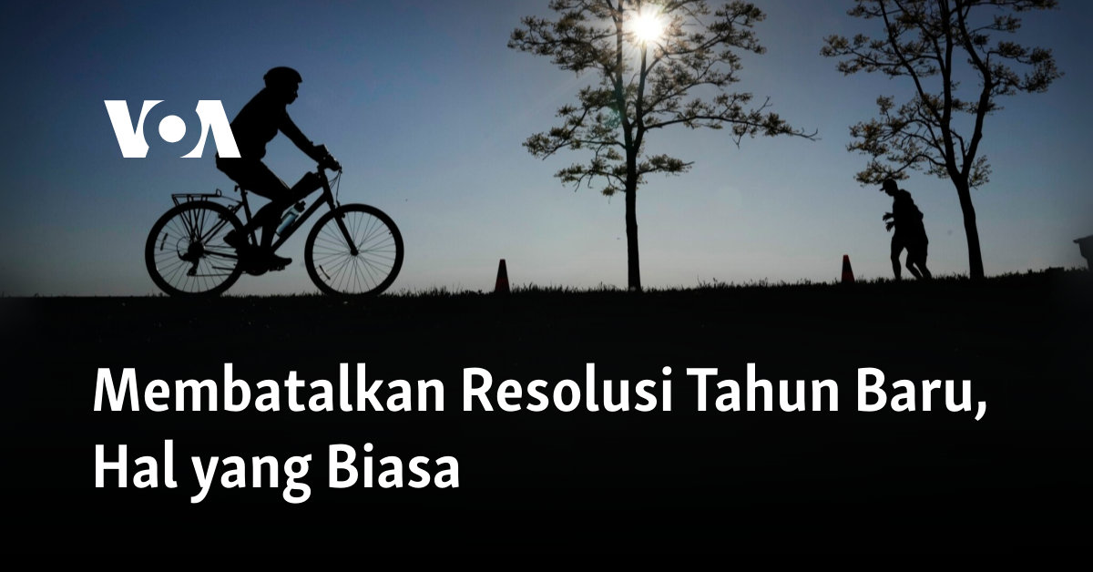 Membatalkan Resolusi Tahun Baru, Hal yang Biasa