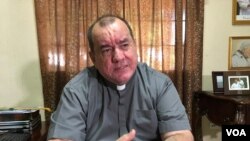 Monseñor Carlos Áviles, vocero de la arquidiócesis de Managua. [Foto: Daliana Ocaña/VOA]