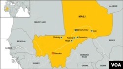 Carte des villes du Mali