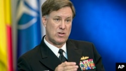 U.S Navy Adm. Mark E. Ferguson, a top NATO commander, said headquarters for an allied joint force command will briefly shift to Bucharest, Romania.