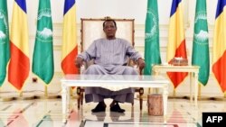 Le président Tchadien Idriss Deby, au palais présidentiel à N'Djamena, au Tchad, le 29 décembre 2016.