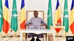 Le Tchadien Idriss Deby dans son palais présidentiel à N'Djamena, au Tchad, le 29 décembre 2016.