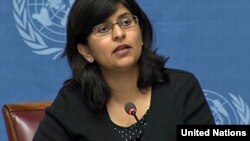 Ravina Shamdasani, porte-parole du Bureau des droits de l'Homme de l'ONU à Genève.