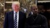 Le président Donald Trump et Kanye West à New York, le 13 décembre 2016.