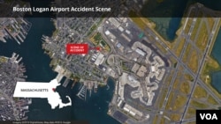 Boston Logan airport accident scene