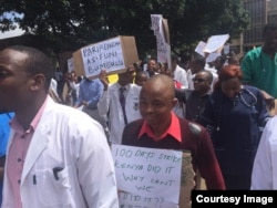 Zimbabwean doctors downed tools in March last year making similar demands.