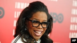 Oprah Winfrey attends the premiere of HBO Films' "The Immortal Life of Henrietta Lacks" at the SVA Theatre on Tuesday, April 18, 2017, in New York. 