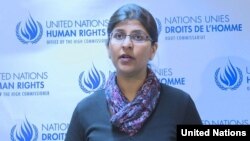 Bà Ravina Shamsadani- người phát ngôn của cơ quan tị nạn Liên Hiệp Quốc.