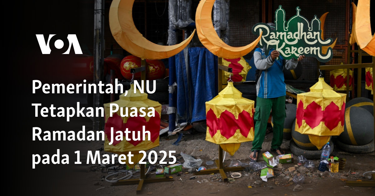 Pemerintah, NU Tetapkan Puasa Ramadan Jatuh pada 1 Maret 2025