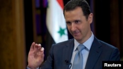 Президент Сирии Башар Асад дает интервью британской телерадиокомпании ВВС в Дамаске, Сирия. 9 февраля 2015 г.