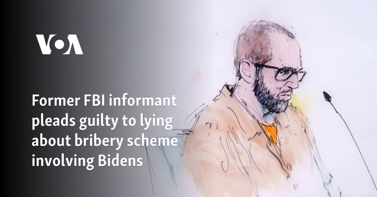 Former FBI informant pleads guilty to lying about bribery scheme ...