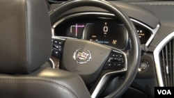 The inside of a new, high-tech Cadillac
