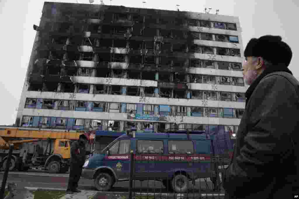 &quot;Будинок преси&quot; у Грозному. Звідси вибивали бойовиків.