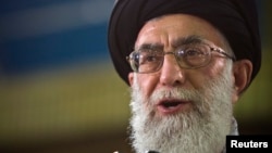 FILE - Iran's Supreme Leader Ayatollah Ali Khamenei called Tehran's negotiators 'hard-working and serious.' 