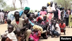 Wakazi wa Sudan Kusini waliokoseshwa makazi kutokana na mapigano. 
