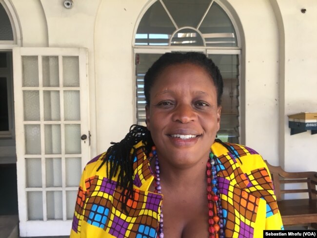 Priscilla Misihairabwi, shown in July 2017, is an opposition member of parliament who had campaigned against the constitutional amendment. She says the move reverses what Zimbabweans voted for in 2013.